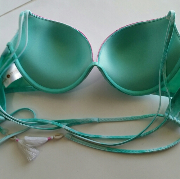 SOLD NWOT Shade & Shore 2 Pc String Bikini 34D M - Picture 9 of 11